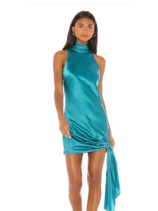 cinq a sept Dresses & Skirts - Cinq a Sept: short silk blue dress